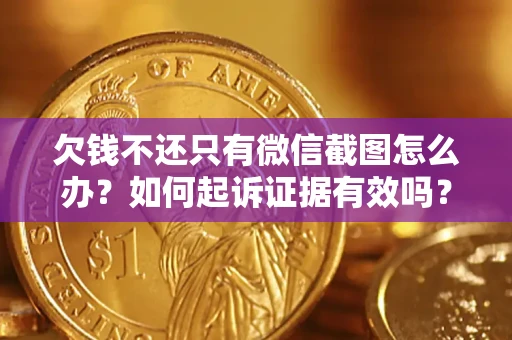 济南欠钱不还只有微信截图怎么办？如何起诉证据有效吗？