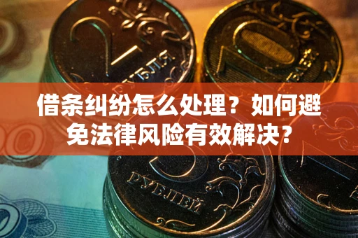济南借条纠纷怎么处理？如何避免法律风险有效解决？