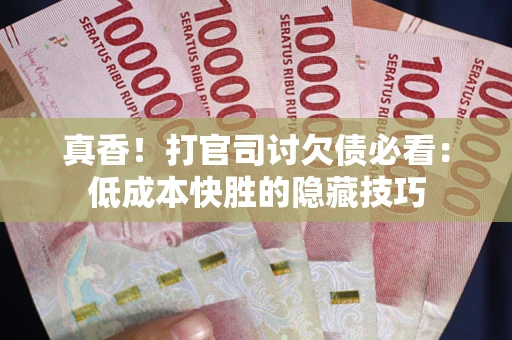 济南真香！打官司讨欠债必看：低成本快胜的隐藏技巧