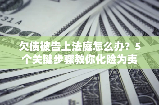 济南欠债被告上法庭怎么办？5个关键步骤教你化险为夷
